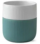 ROYAL COPENHAGEN Becher Contrast Gerippt Opal 350 ml, 1-tlg., Porzellan, Silikon