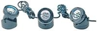 Heissner LED Gartenstrahler Teichlicht 3er Spot LED Gartenlicht Beleuchtung vo