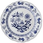 Hutschenreuther Speiseteller Blau Zwiebelmuster Speiseteller m. Fahne 27 cm, Teller