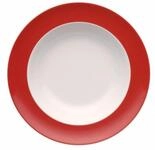 Thomas Porzellan Suppenteller Sunny Day New Red Suppenteller 23&nbsp;cm, Teller Tief