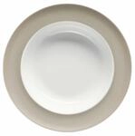 Thomas Porzellan Suppenteller Sunny Day Greige Suppenteller 23 cm, Teller Tief