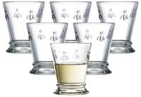 La Rochere Glas Biene Abeille Wassergl&auml;ser 260 ml 6er Set, 6-tlg., Glas