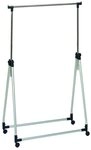 HAKU Garderobenst&auml;nder HAKU M&ouml;bel Rollgarderobe HARONI BHT 89x165x47 cm silber
