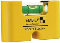 Stabila Wasserwaage Kunststoff-Miniformat-Wasserwaage Pocket Electric 17775
