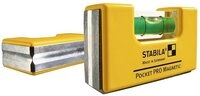Stabila Wasserwaage Kunststoff-Miniformat-Wasserwaage Pocket Pro Magnetic 17768