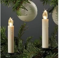 Hellum LED-Christbaumkerzen, Wei&szlig; 5 St&uuml;ck IP20 Batteriebetrieben mit Leuchtmittel