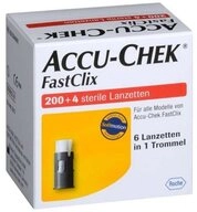 Roche Lanzetten Accu-Chek FastClix, Spar-Set, Softmotion Technologie, 204 tlg.,