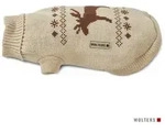 Wolters Hundepullover Strickpullover Elch beige|braun 50cm Regul&auml;r