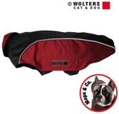 Wolters Hunderegenmantel Regenjacke Easy Rain f&uuml;r Mops & Co. schwarz/rot