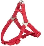 TRIXIE Hunde-Geschirr Premium One Touch Geschirr - rot - 80&ndash;100 cm/25 mm, Gurtband