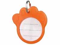 TRIXIE Tier-Halsband Sicherheits-Adressanhänger orange