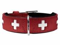 Hunter Tierbedarf Hunde-Halsband Halsband Swiss rot/schwarz Größe: 50 cm /...