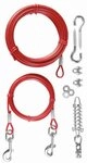 TRIXIE Hundeleine Spannleine mit Laufleine - rot - 15 m