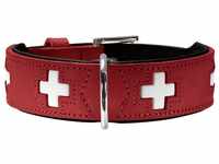 Hunter HUNTER Hundehalsband Swiss 32 (26mm / 24-28,5cm) rot-schwarz