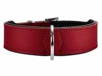 Hunter Tierbedarf Hunde-Halsband Halsband Basic rot/schwarz Größe: 42 cm /...