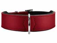 Hunter Tierbedarf Hunde-Halsband Halsband Basic rot/schwarz Größe: 50 cm /...