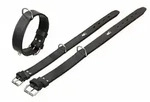 Karlie Hunde-Halsband Karlie Rondo Halsband mit Ring f&uuml;r Adresstube - Schwarz 4 cm x
