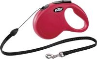 flexi Flexileine FLEXI Rollleine New CLASSIC Seil - 5m, bis 12kg Farbe: Rot