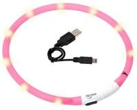 Karlie Leuchthalsband Visio Light - LED Leuchtschlauch pink