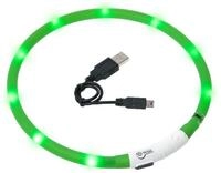 Karlie Hunde-Halsband Visio Light LED Schlauchhalsband f&uuml;r Hunde gr&uuml;n