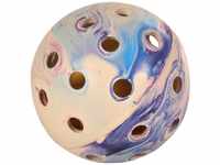 TRIXIE Spielknochen Lochball mit Ball, Naturgummi, Durchmesser: 7 cm