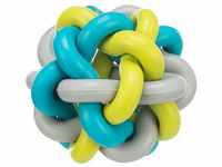 TRIXIE Spielknochen Knotenball bunt, Naturgummi, Durchmesser: 7 cm