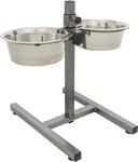 TRIXIE Napf Hundebar, Metall/Edelstahl - diverse - 2 &times; 1,8 l/&oslash; 21 cm