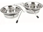 Nobby Futternapf Doppelnapf Edelstahl "SILENT DINER", S, 400ml, 13cm 400 ml |...
