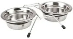 Nobby Napf-Set Doppelnapf Edelstahl Silent Diner f&uuml;r Hunde 1500 ml | &Oslash; 21.0 cm