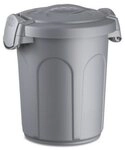 Kerbl Futterbeh&auml;lter Futtertonne Tom, 16kg, 46 l, 44,5x40x61cm, grau 82269,...