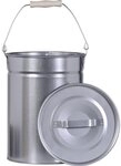 Firefix M&uuml;lleimer FireFix Ascheeimer mit Deckel &Oslash; 25 cm, H&ouml;he: 30