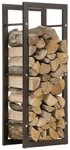 CLP Kaminholzregal Keri schwarz-matt, BxTxH:60x25x100 cm, f&uuml;r innen