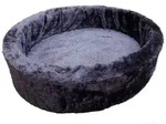 Nobby Tierbett Pl&uuml;schbett grau f&uuml;r Hunde grau 80 cm x 80 cm
