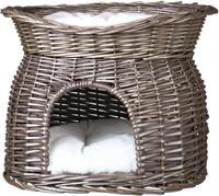 TRIXIE Tierh&ouml;hle Korbh&ouml;hle mit Liegedach - grau - 54 &times; 43 &times; 37 cm