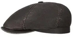Stetson Flat Cap (1-St) Flatcap mit Schirm schwarz L (58-59 cm)