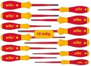 Wiha Schraubendreher Profi (41003) - 12 tlg., (12 St), VDE, mit d&uuml;nner Spitze