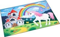 L&auml;ufer Schreibtischunterlage Schreibunterlage Motiv-Poster 40x53 cm Einhorn