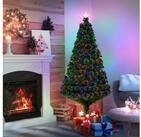 HOMCOM K&uuml;nstlicher Weihnachtsbaum Weihnachtsbaum, Christbaum, Tannenbaum LED