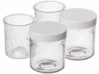 Cuisinart Joghurtgläser YM402E, Glas, Kunststoff, (Set, 2-tlg), für Joghurt