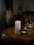 KONSTSMIDE LED-Kerze Weihnachtsdeko (1-tlg), LED Echtwachskerze, wei&szlig;, mit 3D