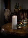 KONSTSMIDE LED-Kerze Weihnachtsdeko (1-tlg), LED Echtwachskerze, wei&szlig;, mit 3D