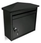 relaxdays Briefkasten Eisen schwarz (1-St)