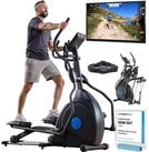 Skandika Crosstrainer CardioCross Carbon Champ, Ellipsentrainer f&uuml;r Zuhause bis 150