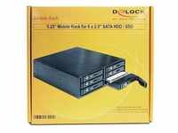 Delock Festplatten-Einbaurahmen 47221 - 5.25 Wechselrahmen für 6 x 2.5" SATA...