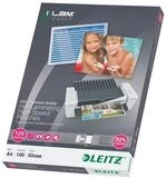 LEITZ Laminierfolie iLAM, A4, 125 &micro;m, 100 St., A4, 125 mic, gl&auml;nzend, Speed