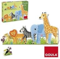 Jumbo Spiele Puzzle Goula Puzzle XXL Dschungel, von klein bis gro&szlig; - 16 Teile,...
