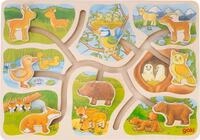 Gollnest & Kiesel Puzzle Schiebepuzzle Wer geh&ouml;rt zu wem?, Puzzleteile