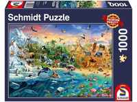 Schmidt Spiele Puzzle Die Welt der Tiere - Puzzle 1000 Teile, 1000 Puzzleteile