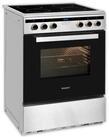 exquisit Induktions-Standherd EHI 60-3.1, Digitaler Timer, 65l Backofenvolumen,