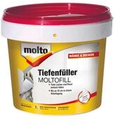 MOLTO Spachtelmasse MOLTO Moltofill Tiefenf&uuml;ll Fertigspachtel Innen 1 Ltr